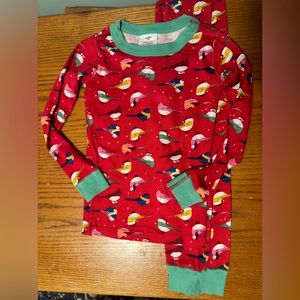 Hanna Andersson-  Red winter bird pjs, size 5